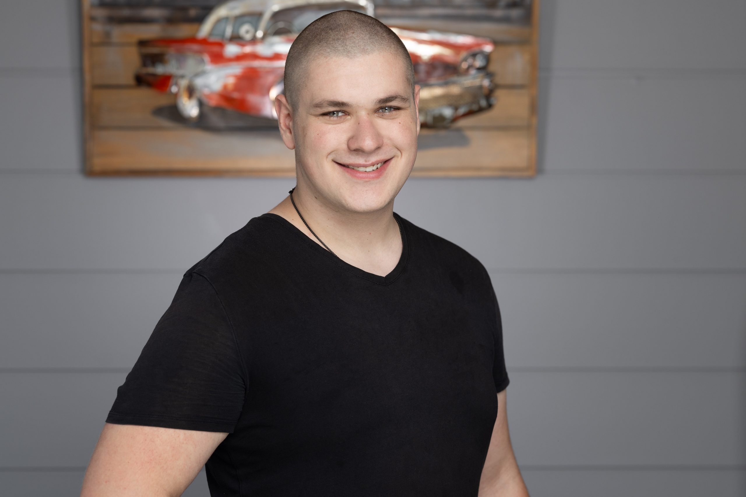 Justin Theis, Auszubildender zum Kraftfahrzeugmechatroniker